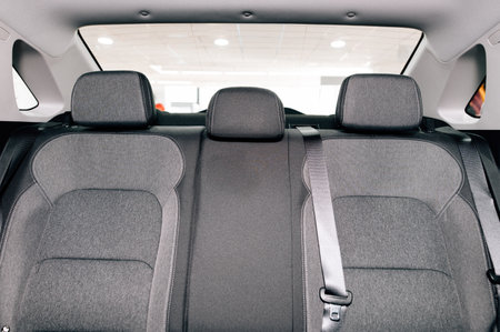 rear passenger seats in a car. High quality photoの写真素材