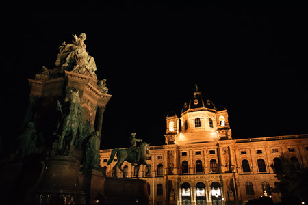 Evening beautiful Vienna, main attractions. High quality photoの写真素材