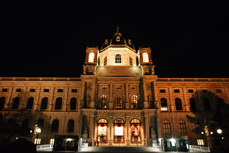 Evening beautiful Vienna, main attractions. High quality photoの写真素材