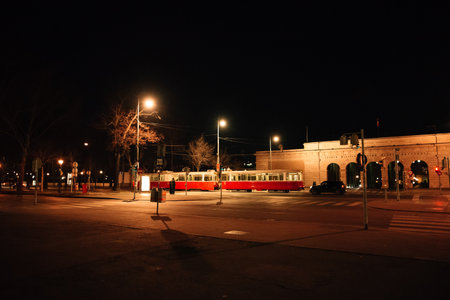 Evening beautiful Vienna. High quality photoの写真素材