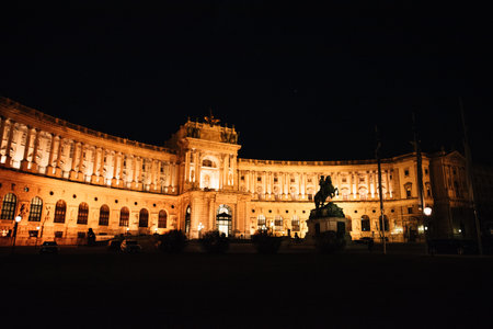 Evening beautiful Vienna, main attractions. High quality photoの写真素材