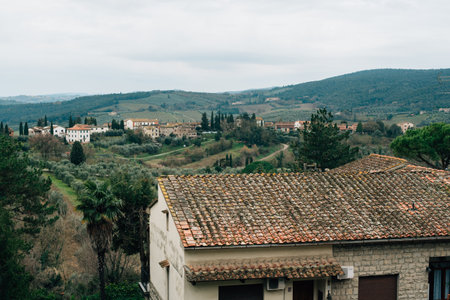 San Gimignano medieval village, Tuscany, Italy. High quality photoの写真素材
