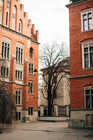 Old houses in Krakow, Poland. High quality photoの写真素材