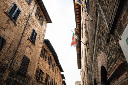 San Gimignano medieval village, Tuscany, Italy. High quality photoの写真素材