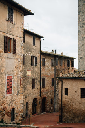San Gimignano medieval village, Tuscany, Italy. High quality photoの写真素材
