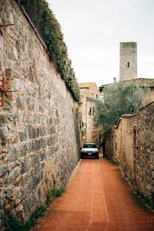 San Gimignano medieval village, Tuscany, Italy. High quality photoの写真素材