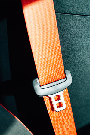 Seat belt in a car. High quality photoの写真素材