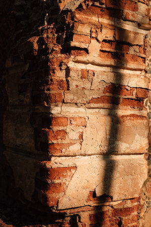 Textured rocky shadow on the wall. High quality photoの写真素材