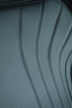 Leather upholstery of car seats. High quality photoの写真素材