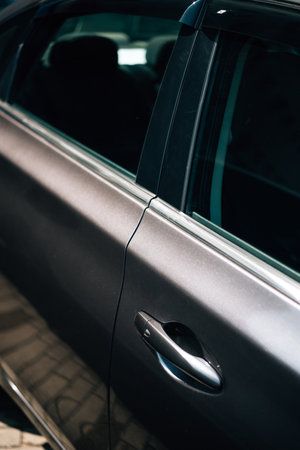 View of the car doors from the outside. High quality photoの写真素材