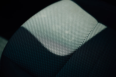 Close-up of fabric upholstery of car seats. High quality photoの写真素材