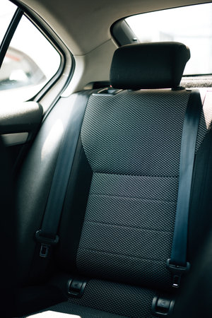 Rear passenger seats in a car. High quality photoの写真素材