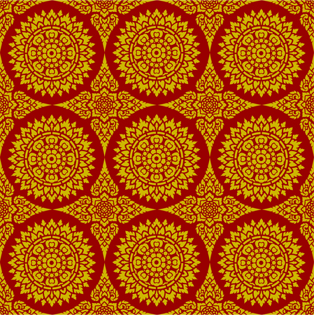 Thai Ornament Backgroudのイラスト素材