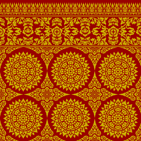 Thai Ornament Backgroudのイラスト素材