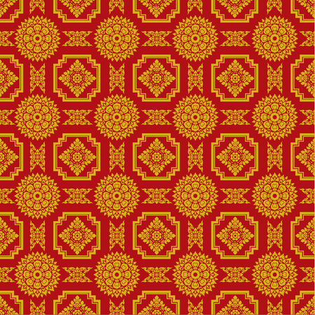 Thai Ornament Backgroundのイラスト素材