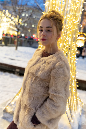 Street New Year's Photo session.の写真素材