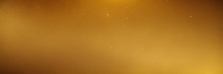 Golden starry panoramic long banner background texture.の素材