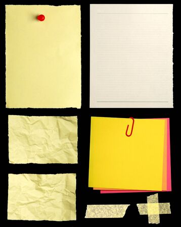 Yellow notepaper の写真素材