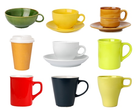 Cups and mugs collection の写真素材