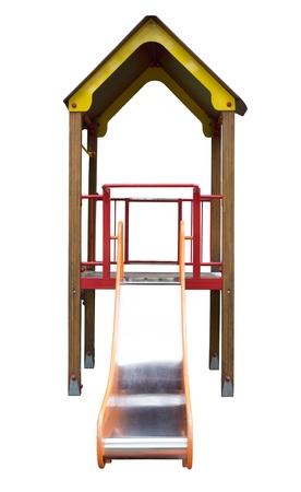 Slide isolated on white backgroundの写真素材