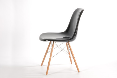 black modern chair fiberglassの写真素材