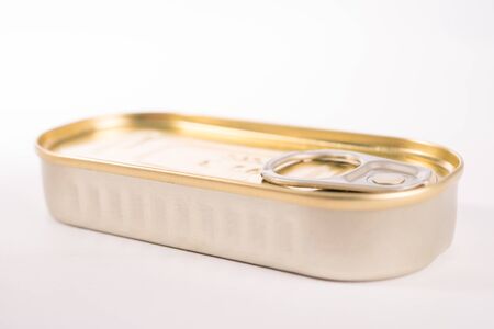 macro of preserves tin canの写真素材