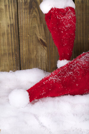 Santa hatsの写真素材
