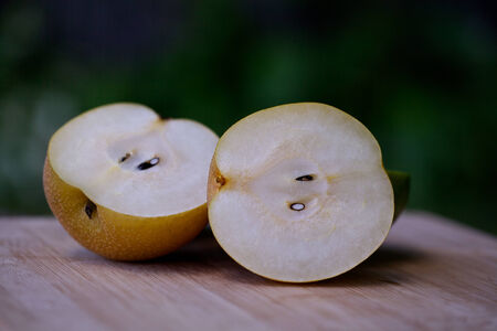 Two halves of pearの写真素材