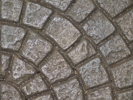 A pavement tile - radially arrangedの写真素材