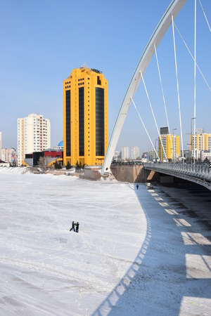 View in Astana, capital of Kazakhstanのeditorial素材