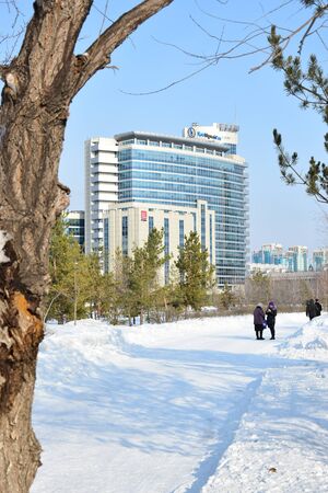 View in Astana, capital of Kazakhstanのeditorial素材