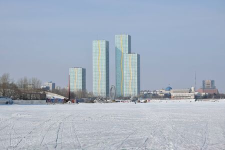 View in Astana, capital of Kazakhstanのeditorial素材