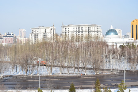 View in Astana, capital of Kazakhstanのeditorial素材