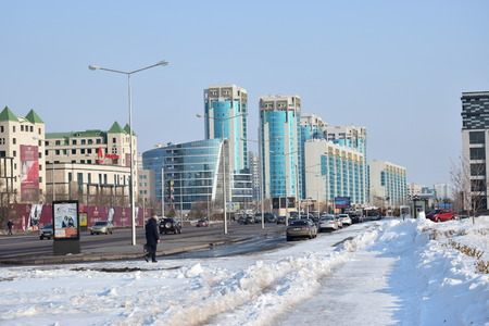 View in Astana, capital of Kazakhstanのeditorial素材