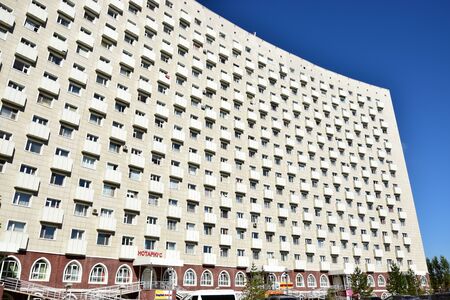 Modern residential building in Astana, capital of Kazakhstanのeditorial素材