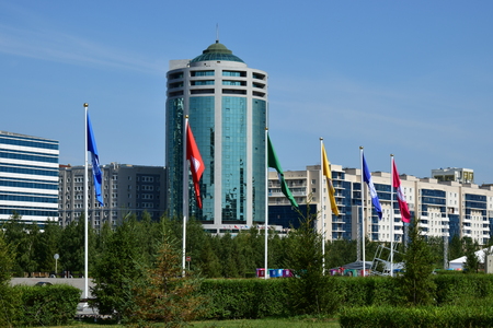 View in Astana, capital of Kazakhstanのeditorial素材