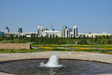 View in Astana, capital of Kazakhstanのeditorial素材