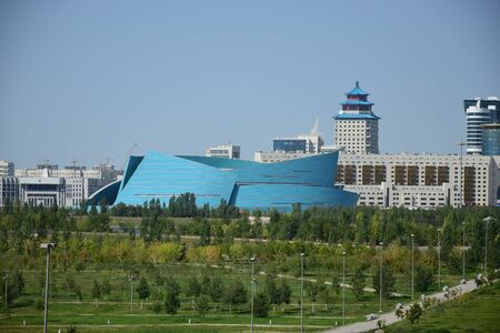 View in Astana, capital of Kazakhstanのeditorial素材