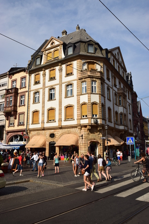 View in the city of Frankfurt, Germanyのeditorial素材