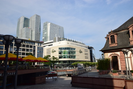View in the city of Frankfurt, Germanyのeditorial素材