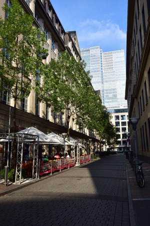 View in the city of Frankfurt, Germanyのeditorial素材