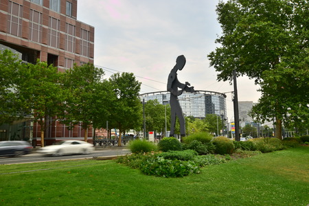 View in the city of Frankfurt, Germanyのeditorial素材