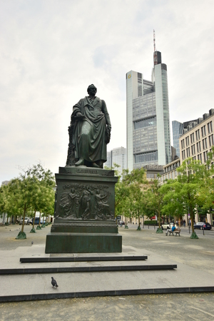 View in the city of Frankfurt, Germanyのeditorial素材