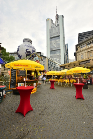 View in the city of Frankfurt, Germanyのeditorial素材
