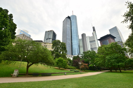 View in the city of Frankfurt, Germanyのeditorial素材