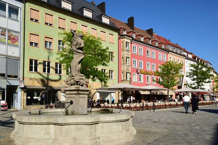 View in the city of Bayreuth, Bavaria, region Upper Franconia, Germanyのeditorial素材
