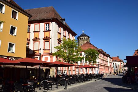 View in the city of Bayreuth, Bavaria, region Upper Franconia, Germanyのeditorial素材