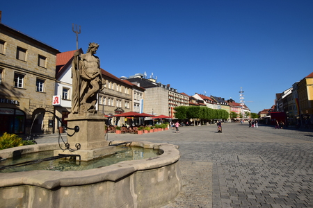 View in the city of Bayreuth, Bavaria, region Upper Franconia, Germanyのeditorial素材