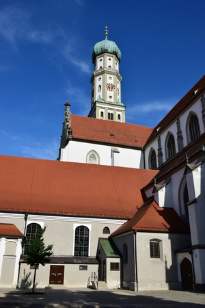 View in the city of Augsburg, Bavaria, Germanyのeditorial素材