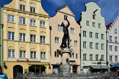 View in the city of Augsburg, Bavaria, Germanyのeditorial素材